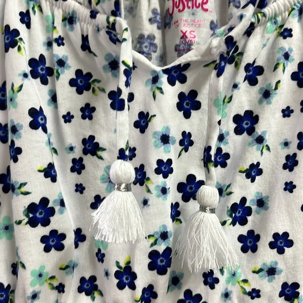 Justice girls floral top